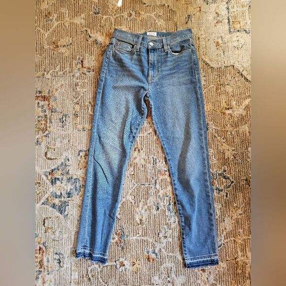 Hudson Blair Hermione jeans with raw hem,  sz 27 with 28" inseam, excellent cond - Picture 1 of 6